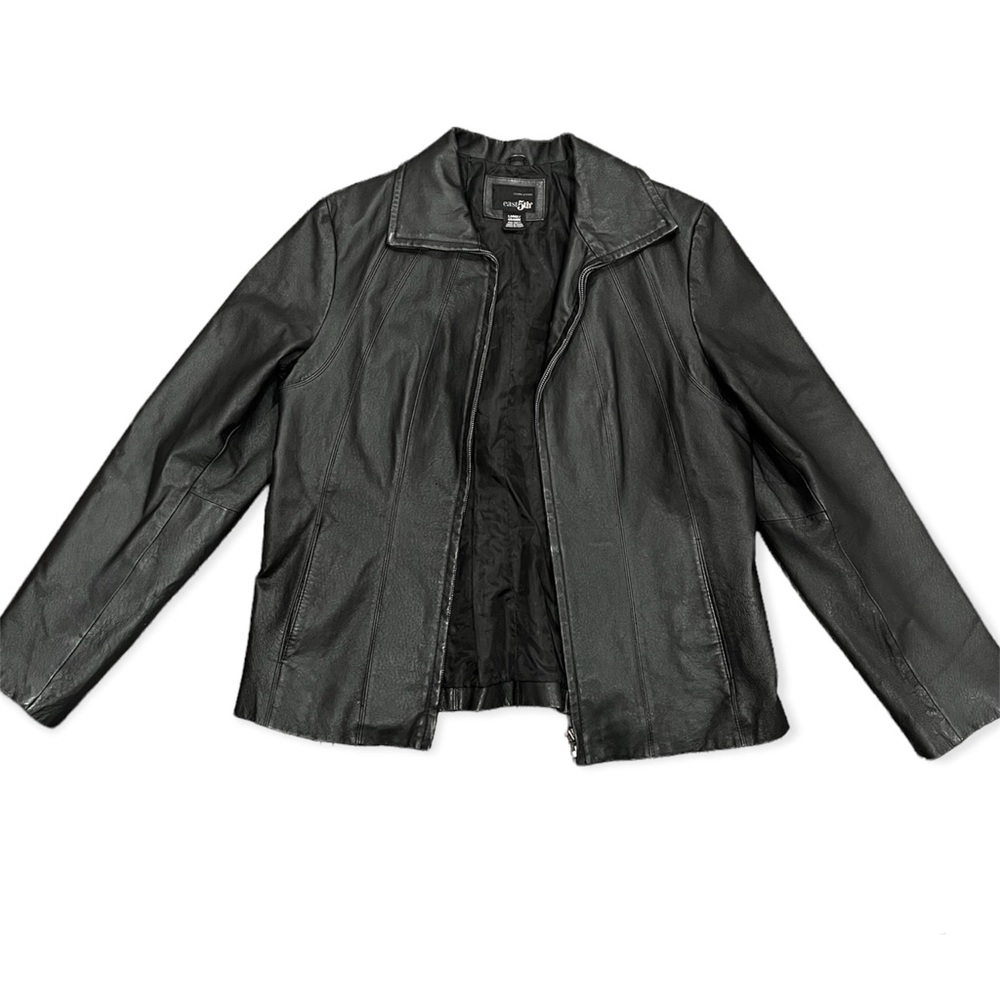 East 5th black Leather Jacket